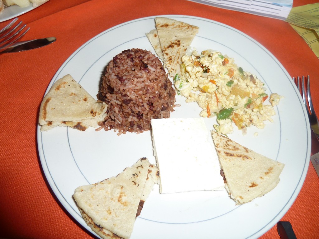 Yummy breakfast in Nicaragua = so hooked on rice & beans