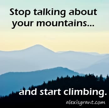 Stop talking about your mountains (image)
