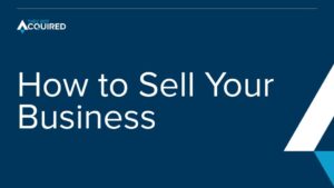 Course graphic re: how to sell your business